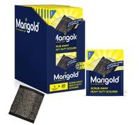 Marigold Scrub Away Heavy Duty Stainless Steel Scourer, 20 Single Packs, Grey, 11 x 1.8 x 15.5 cm
