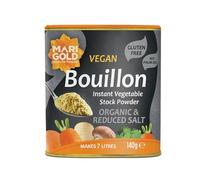 Marigold Vegan Bouillon Instant Vegetable Stock Powder Organic & Reduced Salt, 140g