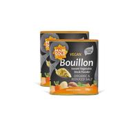 Marigold Health Foods Vegan Bouillon Instant Vegtable Powder - Organic & Reduced Salt - Gluten Free - Makes 7 litres - 140g (Pack of 3)