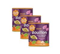 Marigold Health Foods Reduced Salt Vegetable Bouillon Poweder - Vegan& Gluten Free - Makes 7.5 litres - 150g (Pack of 2)