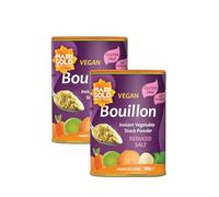 Marigold Vegan Bouillon Instant Vegetable Stock Powder Reduced Salt, 500g (Pack of 2)