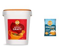 Marigold Vegan Instant Gravy 2kg + Free Popcorn - Gluten-Free, Palm Oil-Free, No Added MSG - Natural Ingredients, Bold Flavour for Soups, Stews & Casseroles