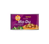 Marigold Health Foods Vegan Mo-Du - Ready to Eat Mock Duck Seitan Slices in a SOYA Sauce - 225g (Pack of 12)