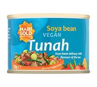Marigold Health Foods SOYA Bean Vegan Tunah - SOYA Bean Delicacy with Flavours of The Sea 170g (Pack of 6)