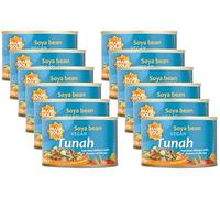 Marigold Vegan Tunah, 170g (Pack of 12) - Soya Bean Tunah Alternative, High Protein, Plant-Based, Ready-to-Eat