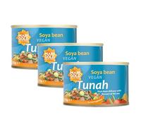 Marigold Health Foods SOYA Bean Vegan Tunah - SOYA Bean Delicacy with Flavours of The Sea 170g (Pack of 6)