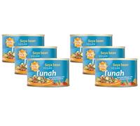 Marigold Health Foods SOYA Bean Vegan Tunah - SOYA Bean Delicacy with Flavours of The Sea 170g (Pack of 6)