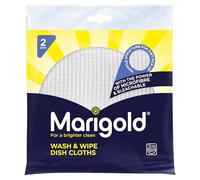 Marigold Wash & Wips - Durable Microfibre Kitchen Dish Cloth Pack of 2