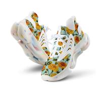 Marigolds Floral Men's Running Shoes Walking Sneakers for Women Athletic Lightweight Breathable Shoes