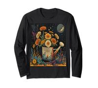 Marigolds in a Watering Can Blooming Summer Flower Marigold Long Sleeve T-Shirt
