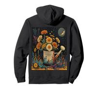 Marigolds In a Watering Can Blooming Summer Flower Marigold Pullover Hoodie