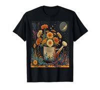 Marigolds in a Watering Can Blooming Summer Flower Marigold T-Shirt