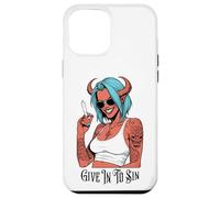 Marijuana 420 Funny Devil Woman Give In To Sin Weed Stoner Case for iPhone 12 Pro Max