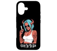 Marijuana 420 Funny Devil Woman Give In To Sin Weed Stoner Case for iPhone 17