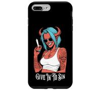 Marijuana 420 Funny Devil Woman Give In To Sin Weed Stoner Case for iPhone 7 Plus/8 Plus