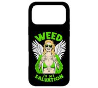 Marijuana 420 Funny Weed Is My Salvation Angel Inked Girl Case for iPhone 17 Pro Max