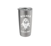 Marijuana 420 Funny Weed Smoker Nun Higher Calling Pot Stainless Steel Insulated Tumbler