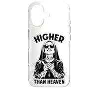 Marijuana 420 Funny Weed Smoker Nun Higher Than Heaven Pot Case for iPhone 17