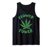 Marijuana Cannabis Pot Leaf Flower Power Weed Smoker Gear Tank Top