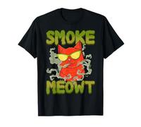 Marijuana Cat Smoking Joint Love Weed Smoke Meowt Pot Cat T-Shirt