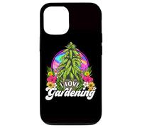 Marijuana I Love Gardening 420 Weed Cannabis Funny Humor Case for iPhone 12/12 Pro