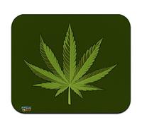 Marijuana Leaf Design Cannabis Pot Low Profile Thin Mouse Pad Mousepad
