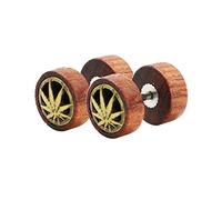 Marijuana Leaf Earring Cannabis Weed Ear Stud for Men, 2Pcs