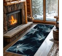 Marijuana Rug Runners for Hallways Non Slip Washable, Cannabis Leaf 3D Psychedelic Illusion Runner Rug for Hall Kitchen Bedroom Rubber Backed, Back Door Mats Indoor 60x120 cm