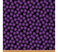 Marijuana Weed Fabric Purple Cannabis Leaves Fabric by The Yard Marijuana Leaf Fabric for Upholstery and Home DIY Projects Botanical Plants Outdoor Fabric 1 Yard,(L92*W150cm) Purple Black