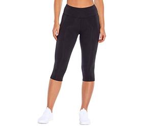 Marika Women Carrie Slim Printed Capri - Black, Large
