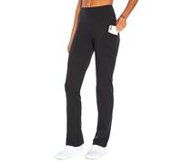 Marika Women's Eclipse Tummy Control Bootleg Yoga Pants, Black, M UK