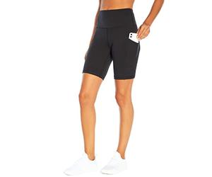 Marika Women's Odessa High Waist Tummy Control Bermuda Pocket Short Black