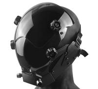 Marikito Punk Helmet, Futuristic Techwear Mask for Men, 4-Column Phantom Design, Perfect for Halloween, Cosplay & Punk Costumes