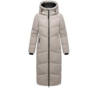 MARIKOO Firella XVI Women's Extra Long Winter Coat, Warm Quilted Coat with Waterproof Zip, XS-6XL, Bone, M
