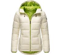 MARIKOO Leandraa Women's Lightweight Winter Jacket Quilted Jacket with Hood 34-48, off white, S