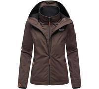 MARIKOO Lightly Lined Women's Transition Jacket Short Outdoor Jacket with Cuddly Fleece Lining and Large Hood Strawberry XS - XXL