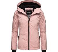 MARIKOO Lightly Lined Women's Transition Jacket, Short Outdoor Jacket with Jersey Lining and Large Hood, Blackberry, XS-6XL, Powder rose, XXL