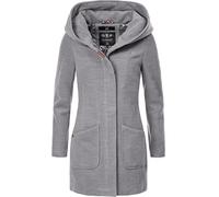 MARIKOO Maikoo Women's Wool Coat Warm Trench Coat with Hood XS-5XL, gray, S