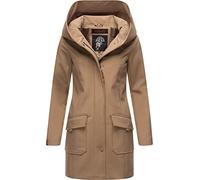 MARIKOO Mayleen Women's Transition Jacket Softshell Coat Breathable with Hood XS - 5XL, taupe, S