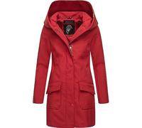 MARIKOO Mayleen Women's Transition Jacket Softshell Coat Waterproof Breathable with Hood XS - 3XL, dunkelrot, XXL