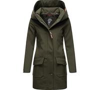 MARIKOO Mayleen Women's Transition Jacket Softshell Coat Waterproof Breathable with Hood XS - 3XL, olive, L
