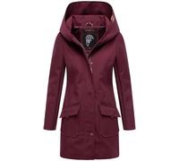 MARIKOO Mayleen Women's Transition Jacket Softshell Coat Waterproof Breathable with Hood XS - 5XL, Wine Red, L