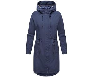MARIKOO Megumii 16 Women's Long Transition Jacket Waterproof Coat with Reflective Details and Drawstring Waist XS - 6XL