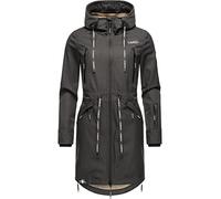 Marikoo Racquellee Women's Softshell Jacket Parka, Transition Jacket, Rain Jacket with Hood Anthracite XXL