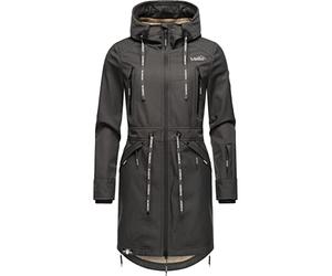 Marikoo Racquellee Women's Softshell Jacket Parka, Transition Jacket, Rain Jacket with Hood Anthracite XXL