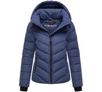 MARIKOO Samuiaa XVI Women's Winter Jacket Warm Quilted Jacket with Removable Hood XS - 3XL, Blue Violet, L