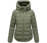 MARIKOO Tayenaa Women's Winter Jacket Warm Quilted Jacket with Hood 16 XS - XXL, Olive Leaf, M