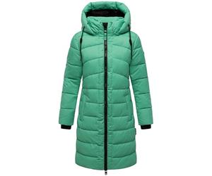 MARIKOO Women's Long Winter Coat Warm Quilted Coat with Removable Hood Cold Sewing 16 S-3XL, Crystal Green, M