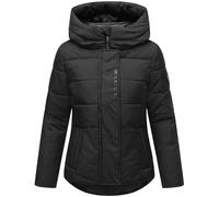 MARIKOO Women's Winter Jacket Warm Quilted Jacket with Integrated Backpack Straps with Elira 16 XS - 3XL, black, L