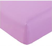 Marilyn Bed and Bath Extra Deep (40cm) Non Iron Percale Pollycotton Fitted Sheet or Pillow Case (Lilac, King Sheet Set))